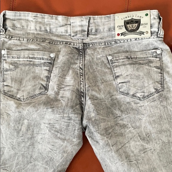 Vintage Dolce Gabbana Summer Camp Grey Wash Jeans - Picture 6 of 8
